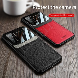 เคส Xiaomi Mi 10T Pro พลาสติกแบบแข็ง Armor PU Leather Shockproof Phone Case Back Cover Xiaomi Mi 9T Note 10 9 SE Poco X3 NFC F2 Pro กรณี ฝาครอบ