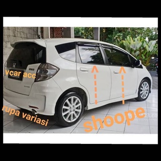 กรอบกระจกมองข้าง สําหรับ Honda jazz new 2009 2010 2011 2012 2013 2014 CHROME