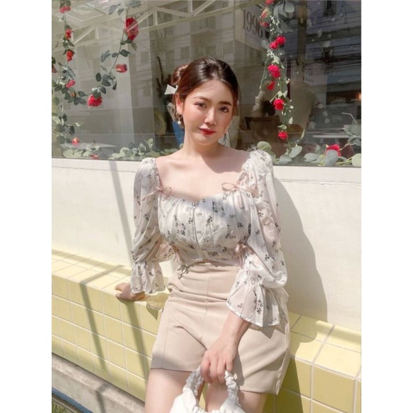 YY220-LALAMER เสื้อครอปท็อป น่ารัก ลูกคุณ เฉพาะเสื้อนะคะ