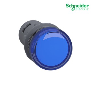 Schneider Electric - Pilot Lamp ไพลอตแลมป์ ,ขนาด 22mm, สีน้ำเงิน, แรงดันไฟเลี้ยง 380/400 VAC_XA2EVQ6LC ที่ร้าน PlugOn