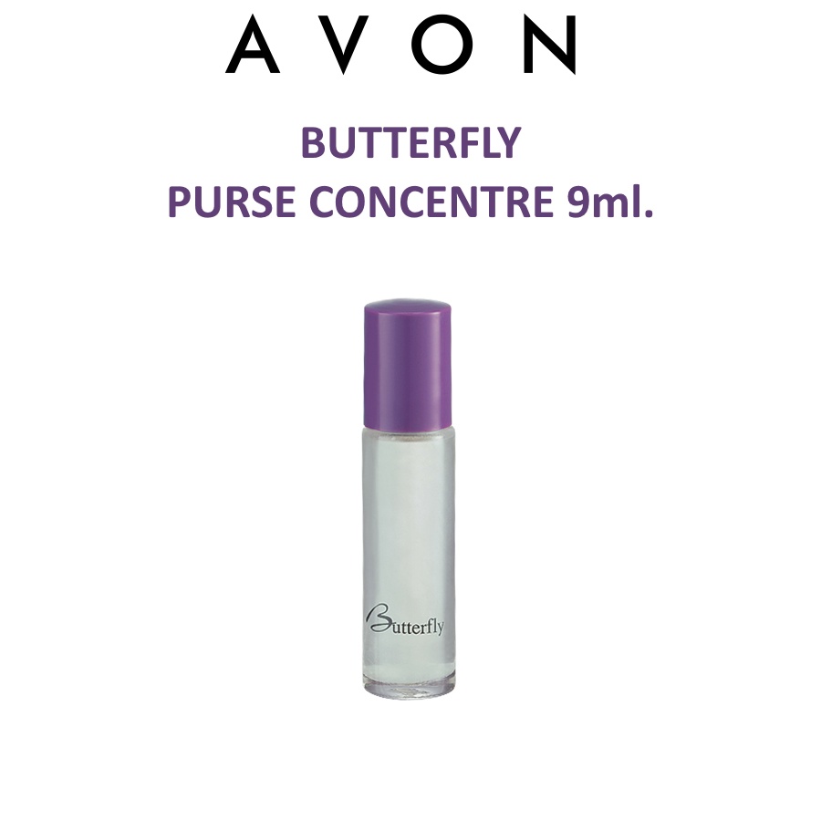 🌟 น้ำหอมกลิ้ง บัตเตอร์ฟลาย เอวอน AVON BUTTERFLY PURSE CONCENTRE 9ml.