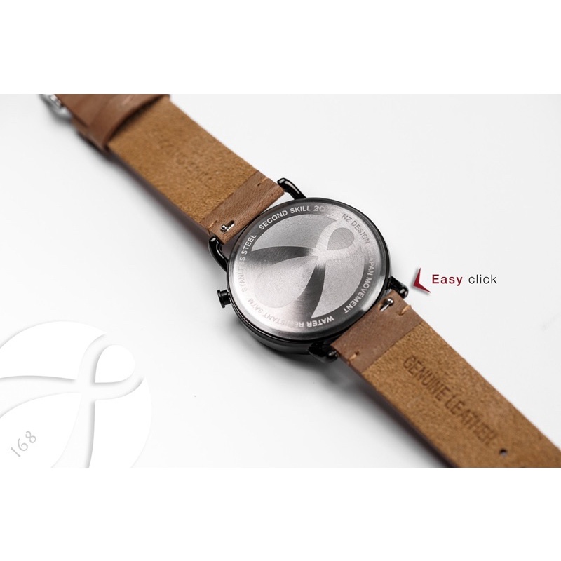 Second Skill Element สายนาฬิกาหนังแท้ 20 มิล