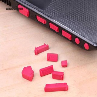 ☼WT 13Pcs Universal Silicone Anti Dust Port Plugs Cover Stopper Laptop Notebook