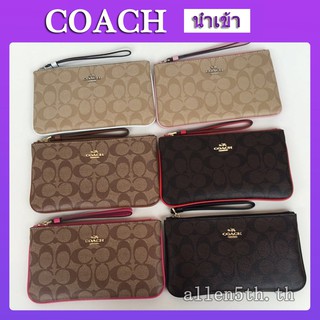 กระเป๋าสตางค์ Coach แท้ F58695 กระเป๋าสตางค์ผู้หญิง / กระเป๋าใส่เหรียญ / คล้องมือ