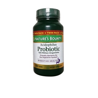 😫‼️ขับถ่ายผิดปกติ ท้องผูกอยู่บ่อยๆ ปวดท้องมาก‼️😖Nature’s Bounty Probiotic 120เม็ด บำรุงลำไส้ ช่วยปรับสมดุลในการขับถ่าย