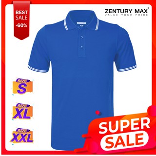 Zentury Max เสื้อโปโลชาย เนื้อผ้า Active Fresh ผ้าเบา ใส่สบาย ไม่ร้อน รีดง่าย รุ่น MKP-1001 สีน้ำเงิน