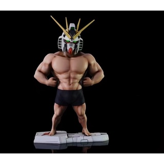 (กรุงเทพ) RX-93 V GUNDAM เล่นกล้าม Body Buliding Muscle Gundam LED EYES  PVC Action Figure 18 cm