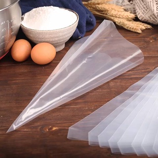 ถุงบีบครีม เนื้อพลาสติกใสอย่างหนา คุณภาพดี เนื้อเหนียว Pastry Bag 12 นิ้ว แพค 50 ใบ