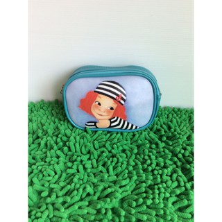 👝 กระเป๋าใส่ของใบเล็ก สีฟ้า สกรีนลาย