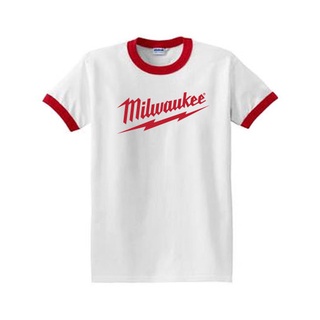 MILWAUKEE GILDAN T SHIRT เสื้อยืด เครื่องมือช่าง เสื้อพรีเมียม COTTON แขนกุ๊ก และ แขนสโลป