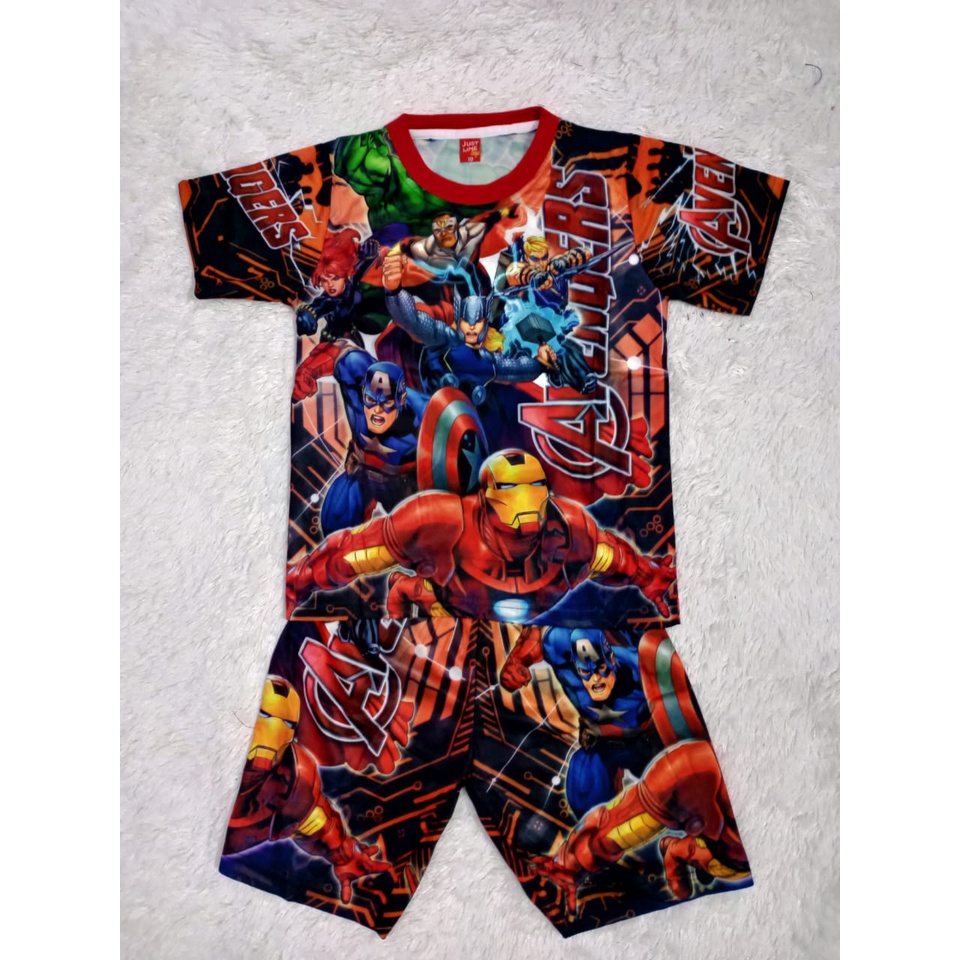 Sandisean-AVENGERS เด็กชาย- ชุดเด็ก 2 ถึง 10 ปี ตัวละคร AVENGERS