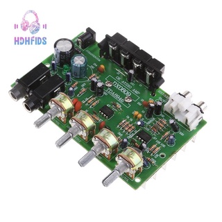 DX0809 Two-Channel Power Amplifier Board 60W Hi-Fi Stereo Audio Power Amplifier Volume Tone Control Board Kit