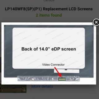 LP140WF8(SP)(P1) Replacement LCD Screens จอ 14.0 นิ้ว