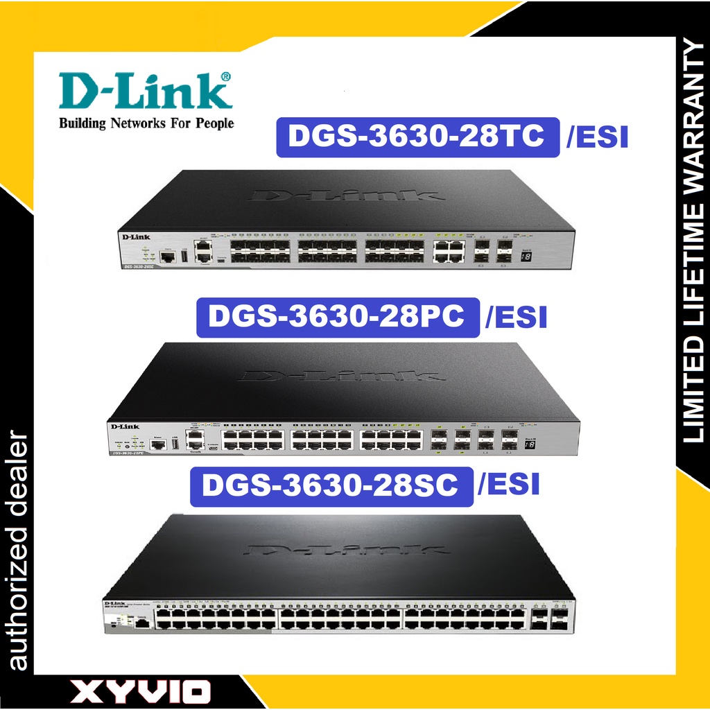 D-LINK DGS-3630-28TC/ESI || DGS-3630-28PC/ESI || DGS-3630-28SC/ESI || DGS-3630-52TC/ESI || สวิตช์ DG