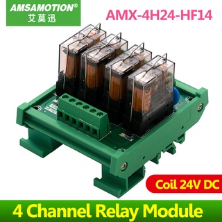 Yy โมดูลรีเลย์ 4 ช่อง 24VDC PNP/NPN HF14FW 4I/4O HF32F-G