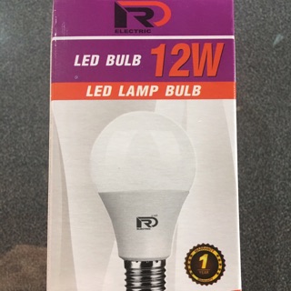 หลอดไฟ BULB LED 12 w หลอดขั้วเกลียว E27 RD แสงขาว