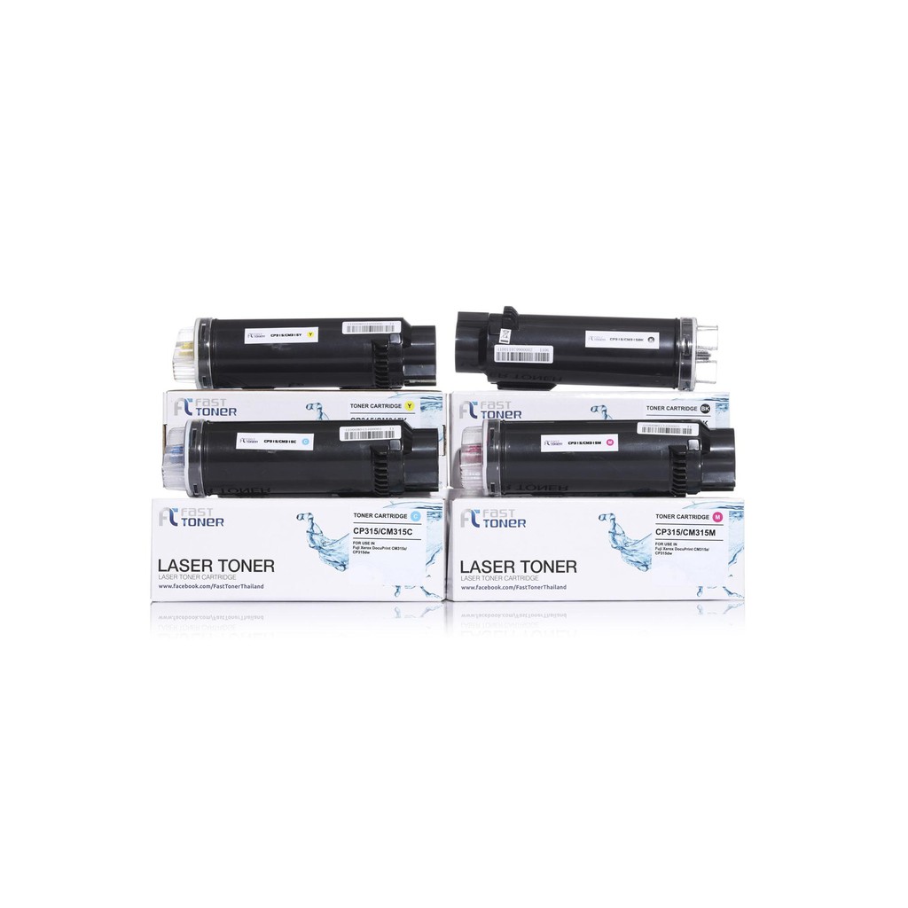 Fast Toner หมึกเทียบเท่า Fuji Xerox CT202610-CT202613 BKCMY ชุด 4 สี For Fuji Xerox DocuPrint CP315d