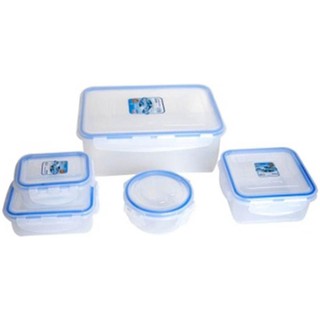 ราคาพิเศษ!! ชุดกล่องอาหาร SUPER LOCK SET10-6116 ภาชนะใส่อาหาร FOOD CONTAINER SET SUPER LOCK SET10 MIC