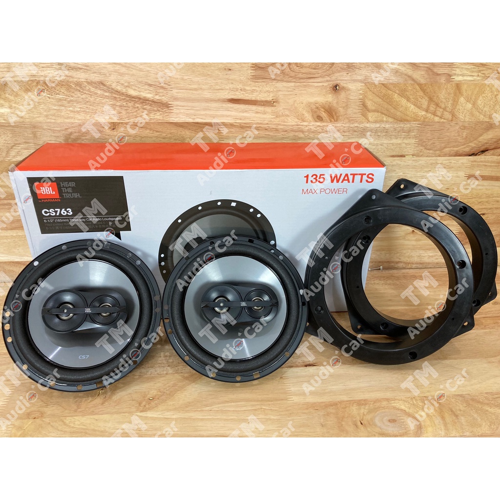 ฐานรองลำโพงตรงรุ่น TOYOTA  ลำโพงแกนร่วม ขนาด 6.5" JBL CS763  135WATTS จำนวน1คู่