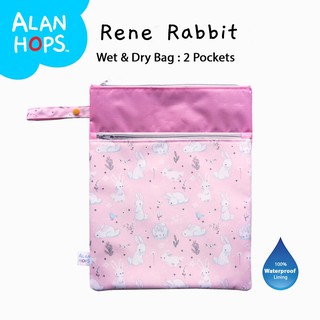 Alan Hops  รุ่น Wet/Dry Bag ลาย Rene Rabbit (Pink)