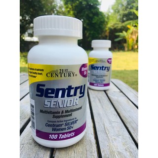 Sentry, Senior Womens 50+ Multivitamin&amp;Multimineral Supplement 100 Tablets (21st Century) วิตามินรวม