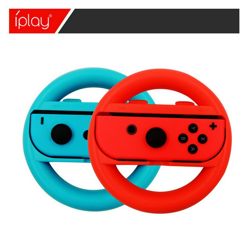 พวงมาลัย Joy-Con Nintendo Switch มี 2 อันในกล่อง (iplay Switch Handle Steering Wheel)(พวงมาลัย joy con)(ที่จับจอยคอน)