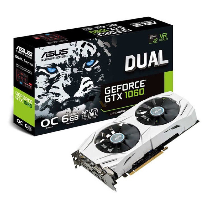 VGA(การ์ดแสดงผล)ASUS DUAL GTX1060 O6G ของแท้จากศูนย์