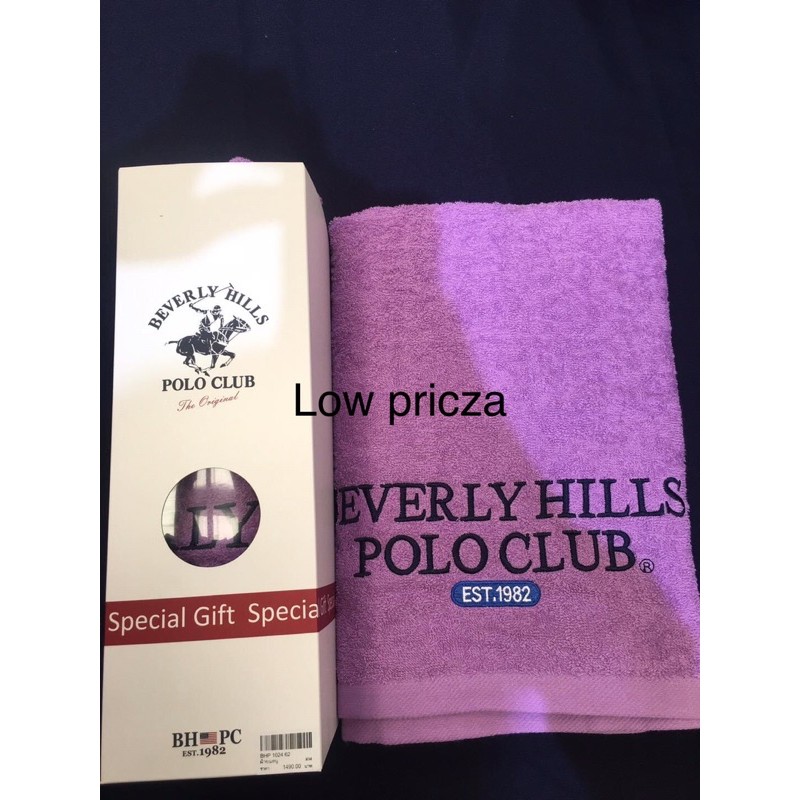 ผ้าเช็ดตัว Beverly Hill Polo club(ผ้าขนหนู) ของแท้ 100 %เหมาะสำหรับเป็นของขวัญก็ได้ ใช้เองก็ดี