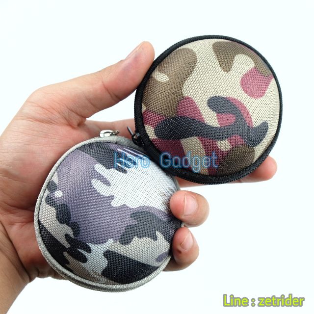 กระเป๋าใส่หูฟัง ลายพราง earbud, in ear