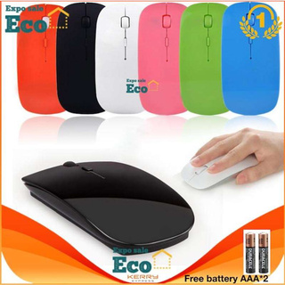 Eco Home เม้าส์ไร้สาย คอมพิวเตอร์ Ultra Slim 2.4G 4D Wireless Mouse For PC Laptop and Android TV box