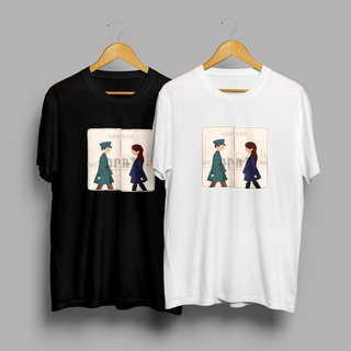 เสื้อยืดสีขาว เสื้อยืดชาย PRNT - เสื้อยืดพิมพ์ลาย Crash Landing on You KDrama เสื้อทหาร เสื้อขาว Tee