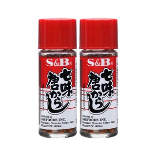 พร้อมส่ง! เอสแอนด์บี พริกผสมมาร์โคโปโล 15 กรัม x 2 ขวด S&amp;B Chili Pepper 15 g x 2 Bottles