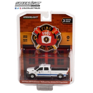 Greenlight 1/64 Fire &amp; Rescue Series 4 2020 Ram 2500 Tradesman - Bullhead City Arizona Fire Department 67030-F