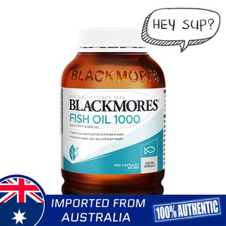 Blackmores Fish Oil 1000mg 400 Capsules (Natural Source Of Omega-3) *New Packaging*