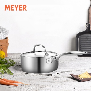 MEYER หม้อสแตนเลส พร้อมฝา ขนาด 14 CM หม้อ หม้อต้ม หม้อผัด หม้ออเนกประสงค์ Stainless Steel Pot Shoppingmart88