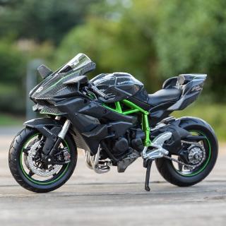 Maisto 1:12 Kawasaki Ninja H2R รถหล่อแบบคงที่โมเดลรถจักรยานยนต์ของเล่นงานอดิเรกของสะสม