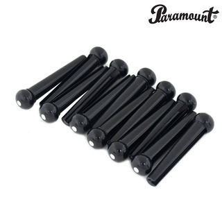 Paramount BP001 หมุดกีตาร์ 12 ตัว แบบมีจุดแต้ม (Bridge Pin with Dots Acoustic Guitars / Pack of 12)