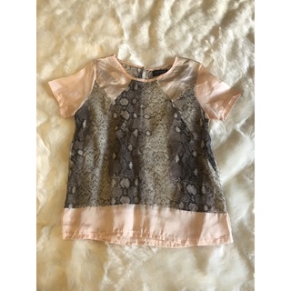 เสื้อ ซีทรู ลายงู ป้าย topshop us 2