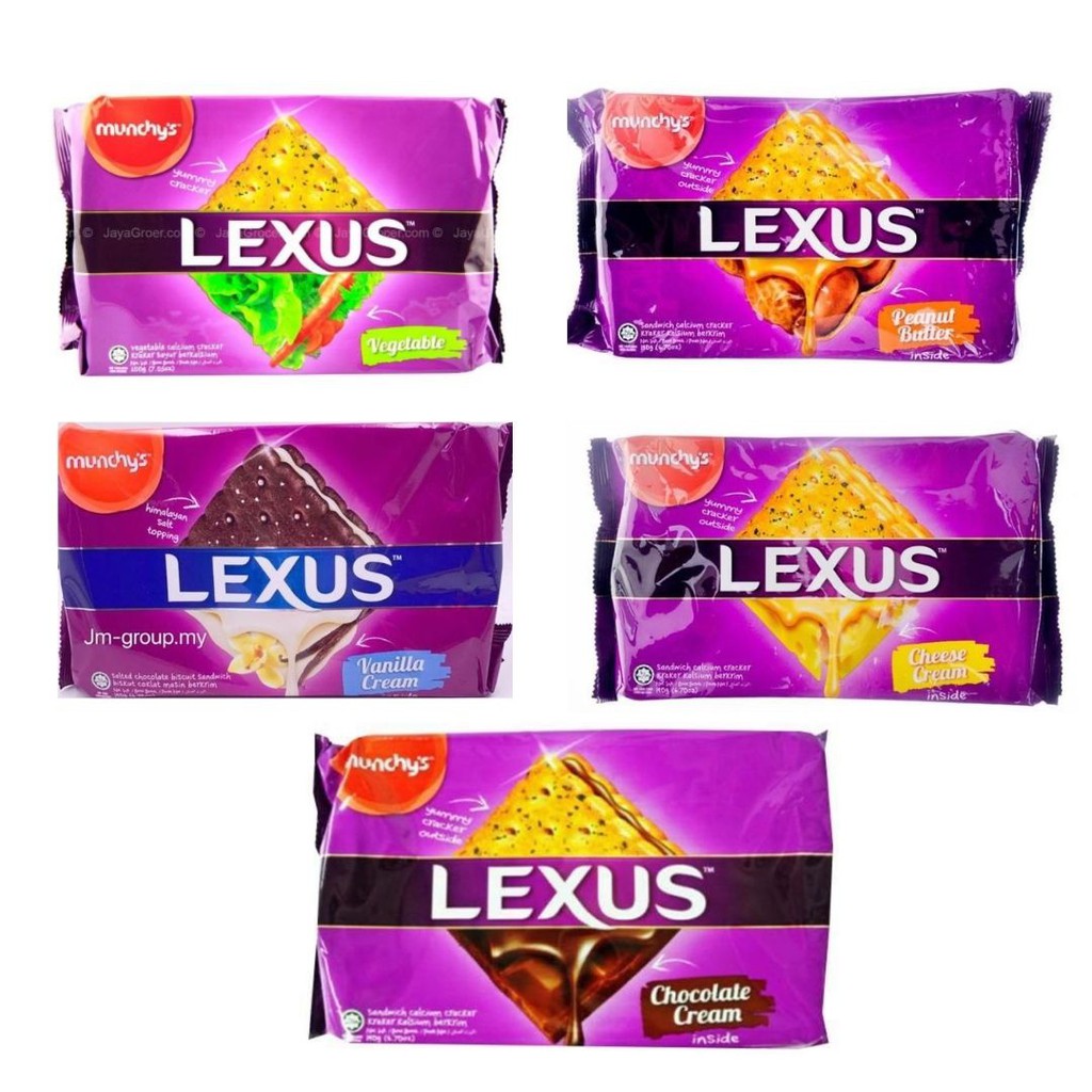 ขนม LEXUS สอดใส้ครีม มีให้เลือกทั้งหมด 5 รส