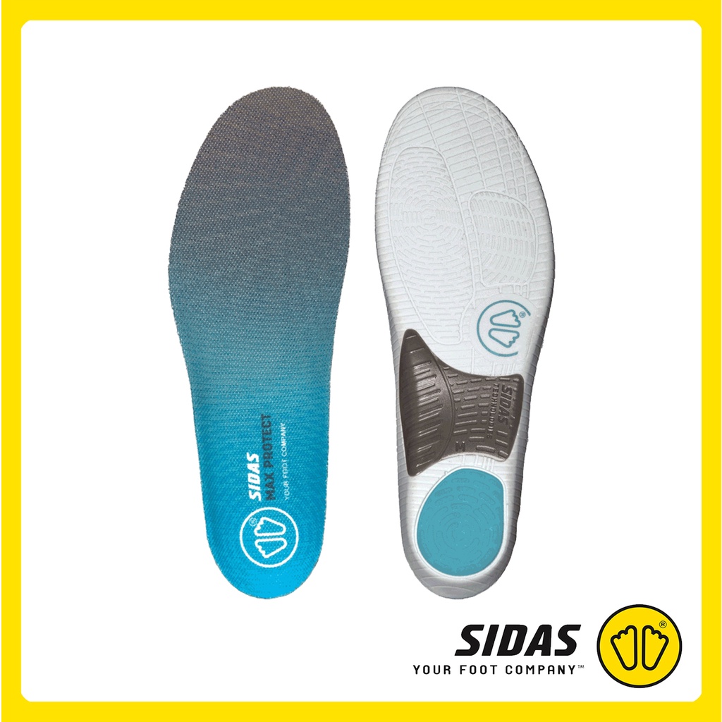 SIDAS MAX PROTECT MOVE SUPPORT แผ่นพื้นรองเท้า Podiane®I+ ลดแรงกระแทก 90% สำหรับกีฬา low-impact