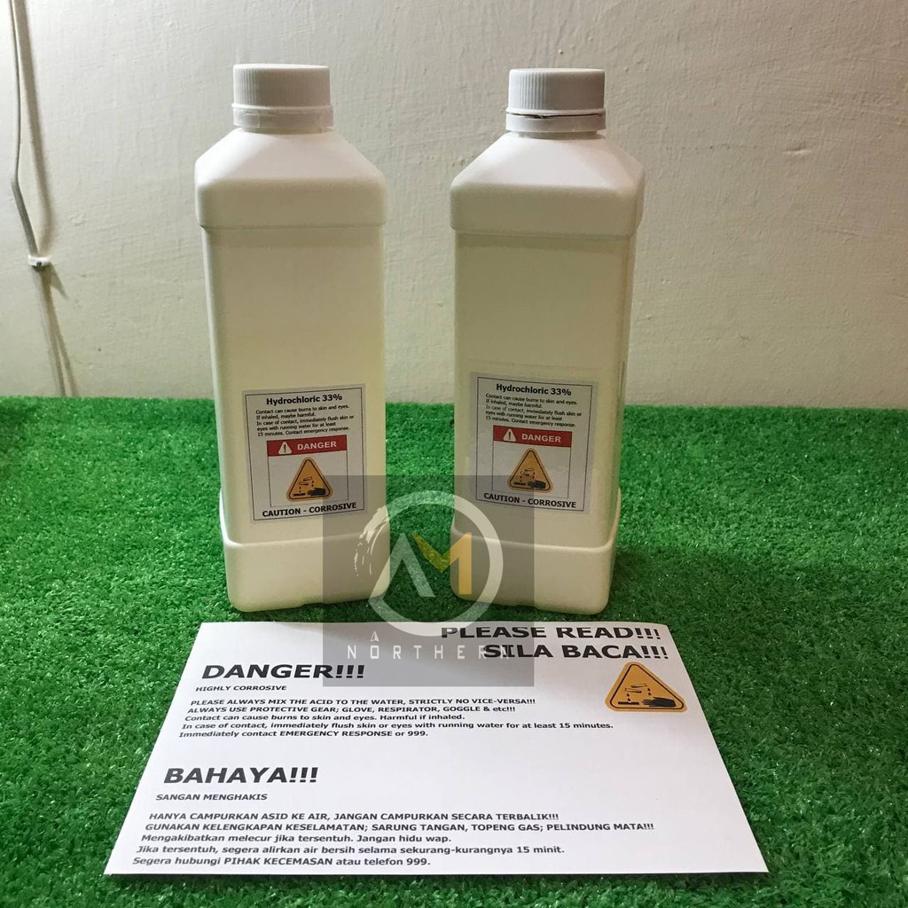 Hydrochloric Acid Hcl Ready Stock Muriatic Asid Hidroklorik Shopee Thailand