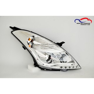 ไฟหน้า SUZUKI SWIFT ปี 2012 PROJECTOR วงCCFL LIGHTBAR โคมขาว SONAR (1 คู่)