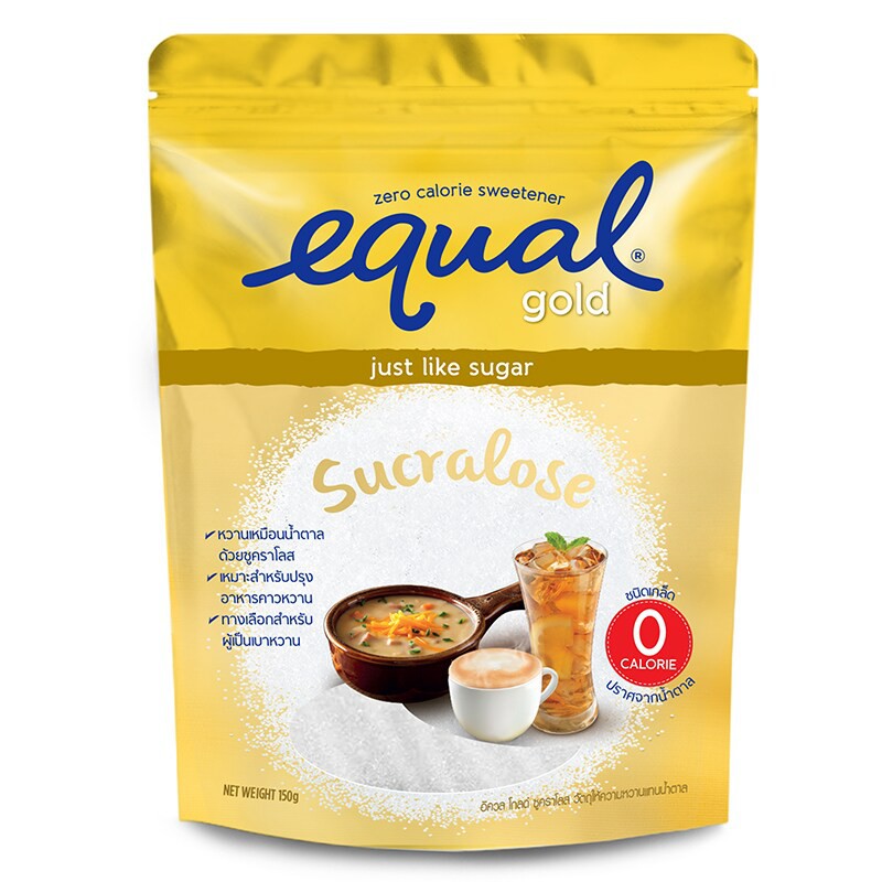 อิควลโกลด์วัตถุให้ความหวานแทนน้ำตาล 150กรัม Equal Gold, sweetener instead of 150 grams of sugar