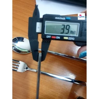 ช้อน ส้อมสแตนเลส USA อย่างหนา ((1 คู่ ช้อน+ส้อม))