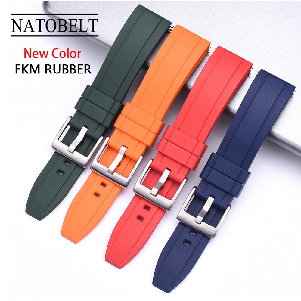 Quick Release Watch Band Removable Rubber Watch Strap 20mm 22mm 24mm Rubber Strap Bracelet Wristband For Men's Women's Diving Watches Accessories Strong Rubber