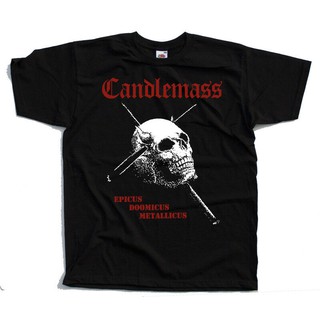 T-shirt เสื้อยืด พิมพ์ลายอัลบั้ม Candlem Epicus Doomicus Metallicus สําหรับผู้ชาย S-5XL