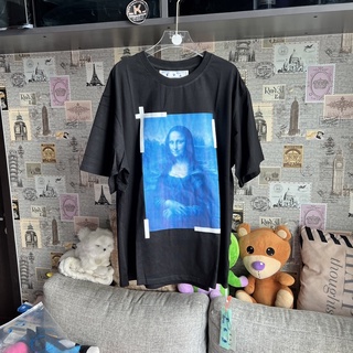 Off White OW Monaliza (L อก 50” ยาว 29” พร้อมส่ง) Print Tshirt &amp; Hoodie 2022 เสื้อยืดลูกศร ออฟไวท์ เสื้อฮู้ด