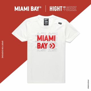 Miami Bay เสื้อยืดผ้ากีฬา รุ่น High and Seek สีขาวi