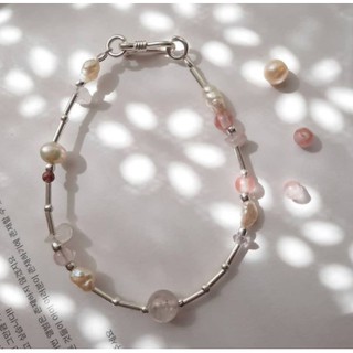 Silver Bracelet Mix Stone Zzzilver