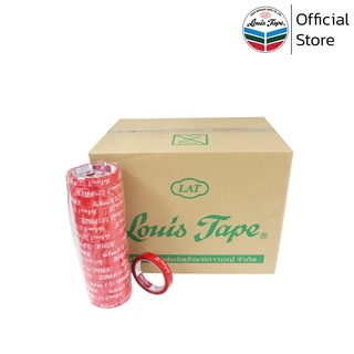 LOUIS TAPE เทปพิมพ์ "ซื้อ 1 แถม 1" 18 มม. x 50 หลา ( 192ม้วน/ลัง)